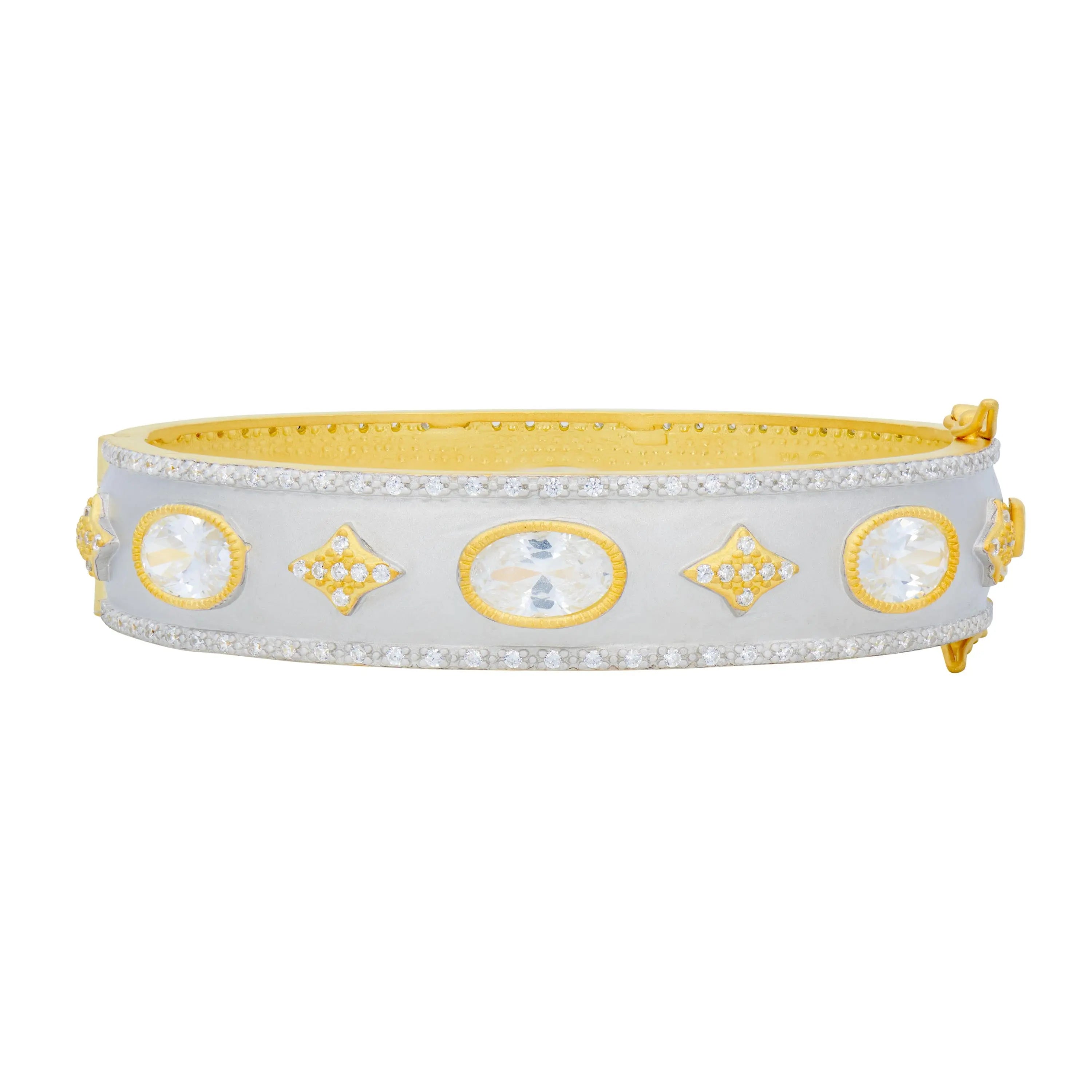 Oh So Gorgeous Wide Hinge Bangle FR Signature Reimagined BRACELET