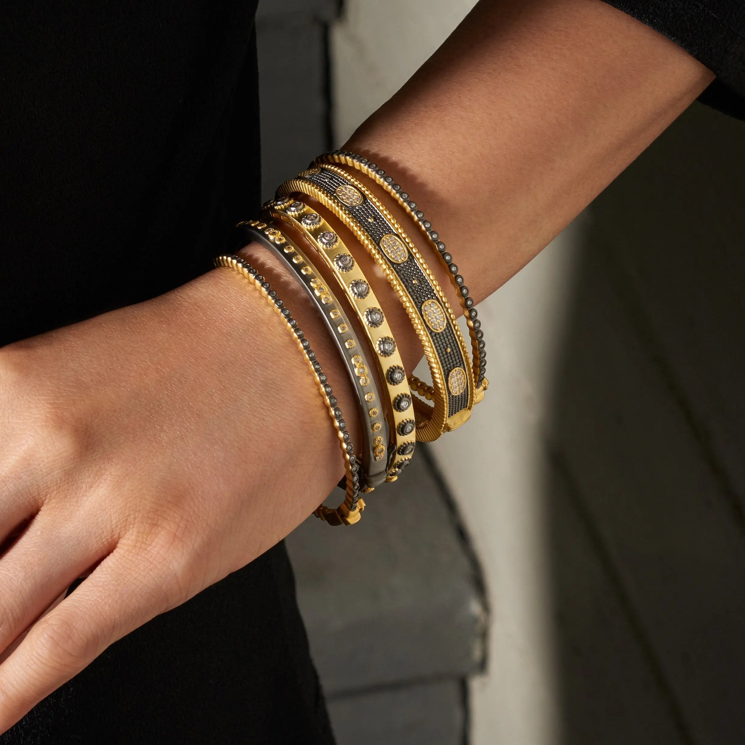 Stack This! Oval Eternity Hinged Bangle Signature BRACELET