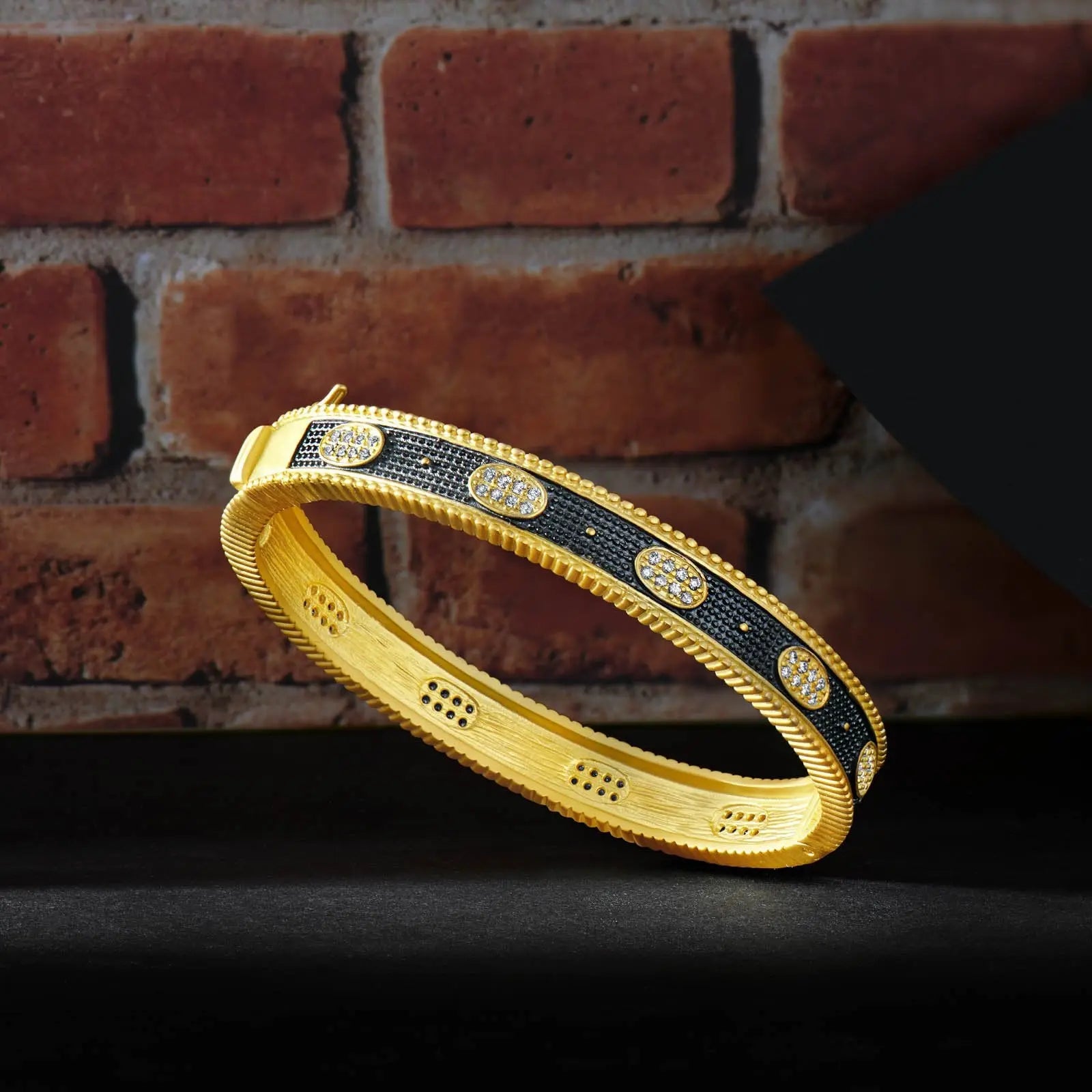 Stack This! Oval Eternity Hinged Bangle Signature BRACELET