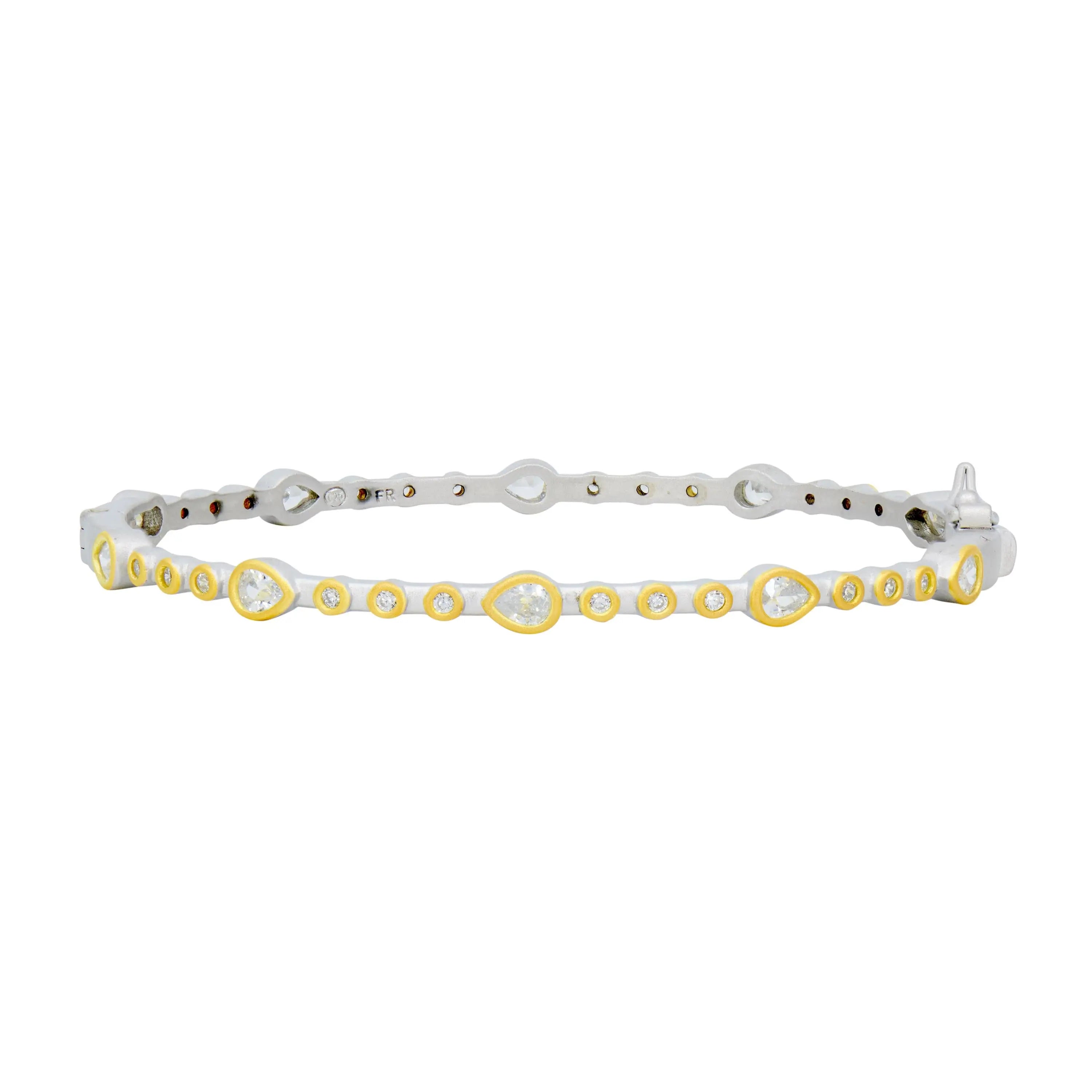 Teardrop Station Hinge Bangle FR Signature Reimagined BRACELET