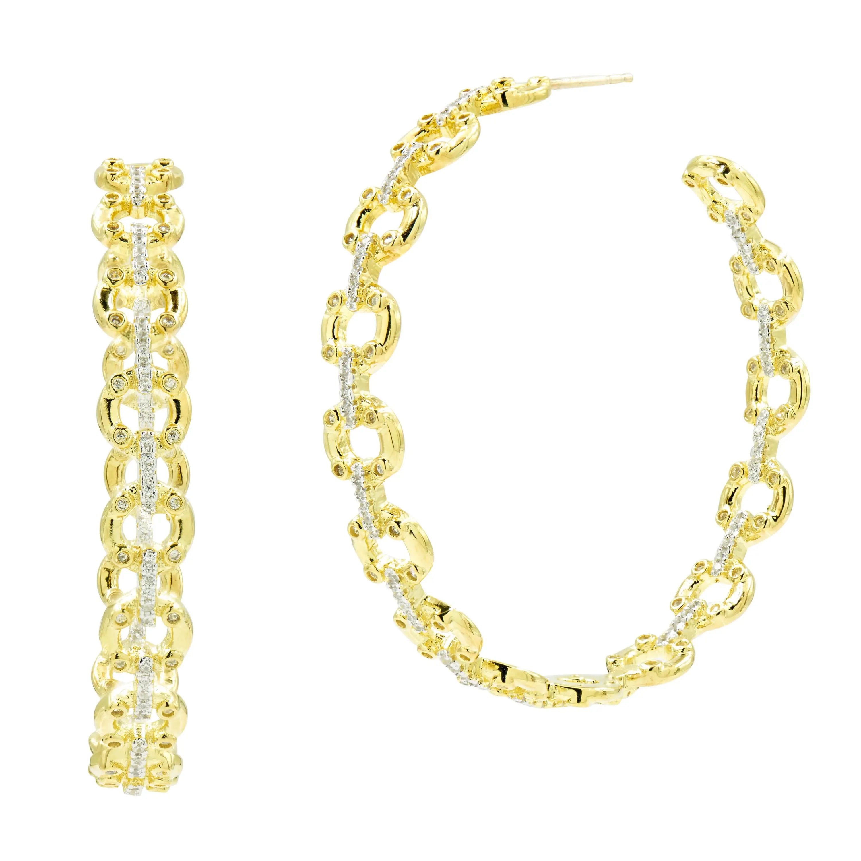 Chain Link Hoop Earrings Radiance EARRING
