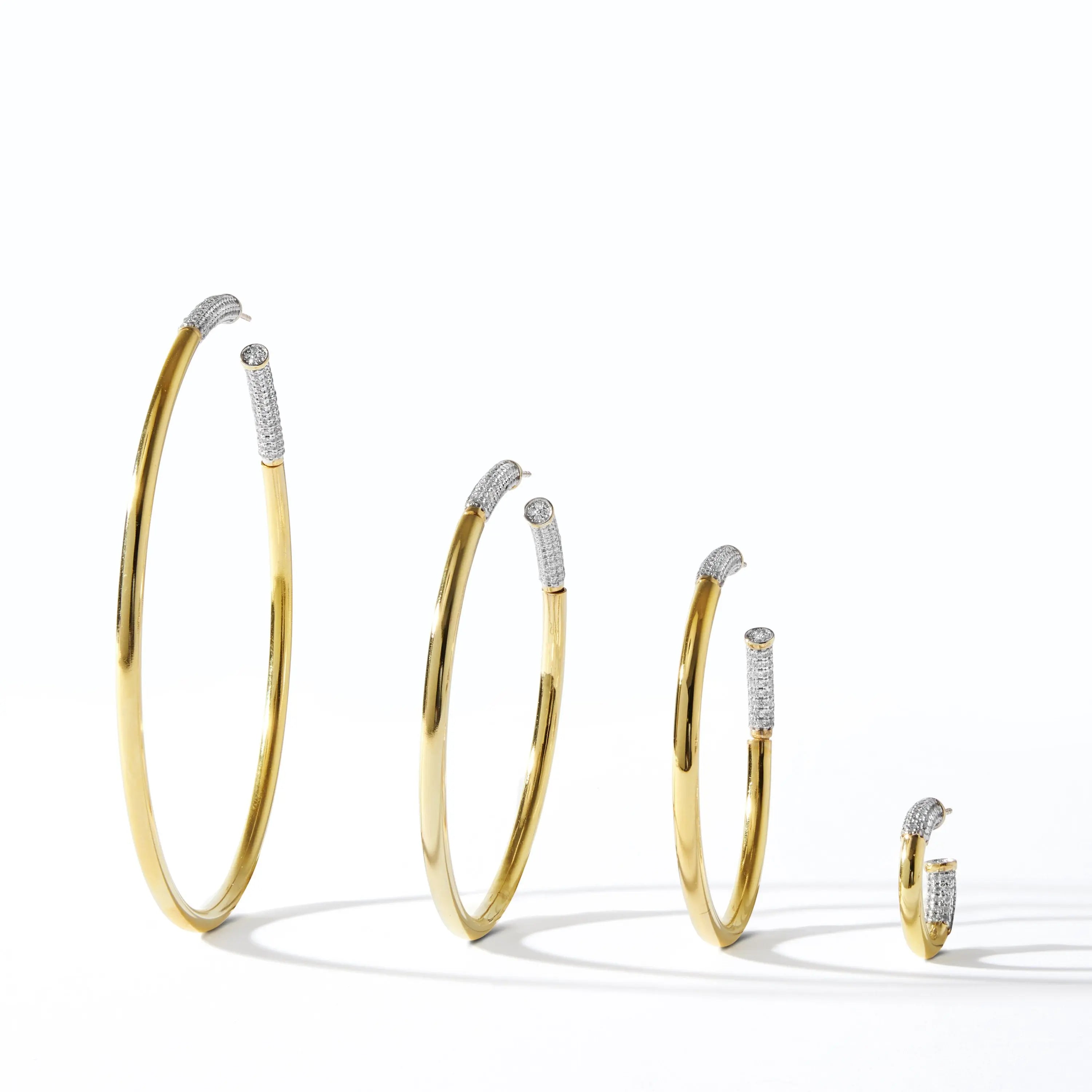 FREIDA ROTHMAN Miss Modern Sleek Hoop Earrings FREIDA ROTHMAN EARRING
