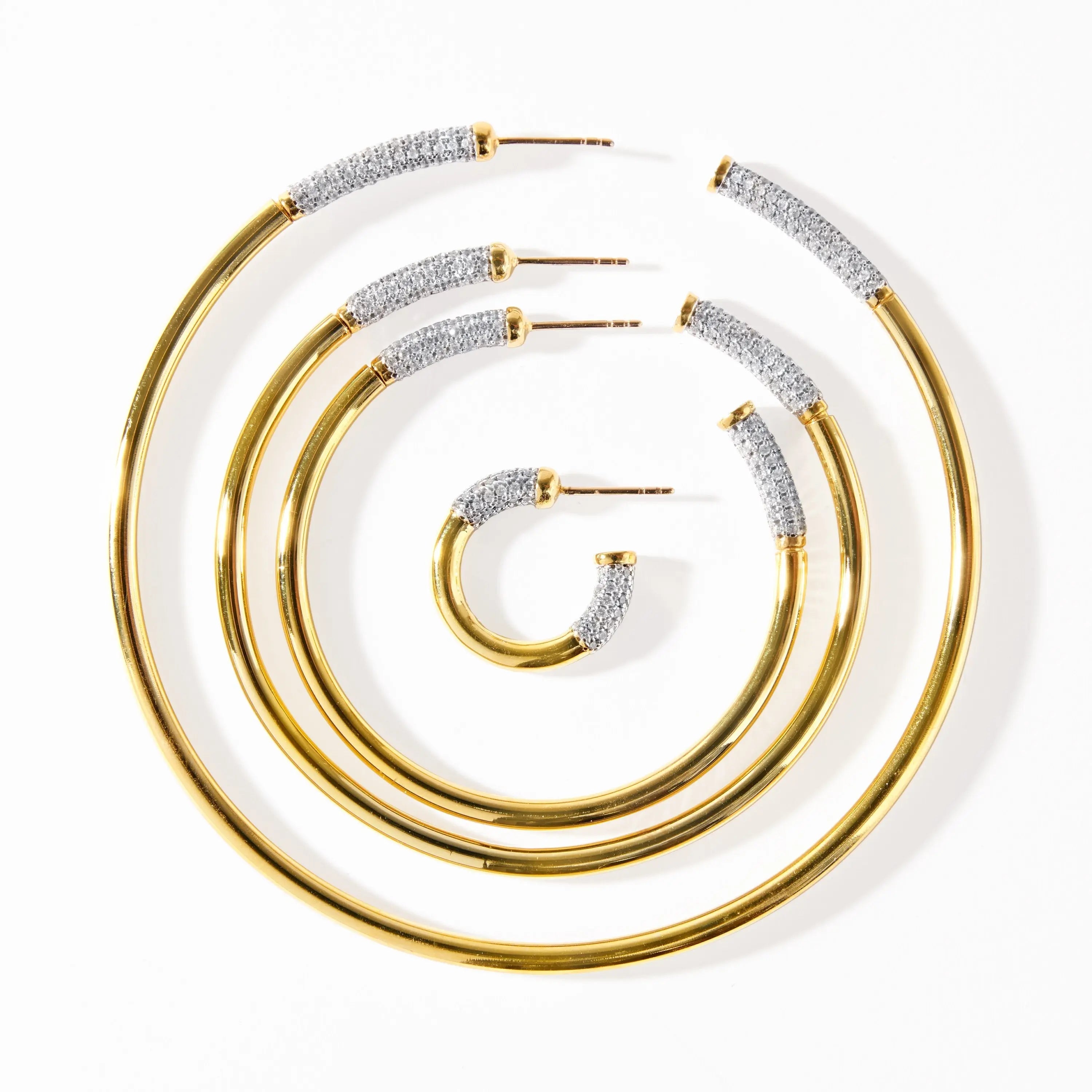 FREIDA ROTHMAN Miss Modern Sleek Hoop Earrings FREIDA ROTHMAN EARRING