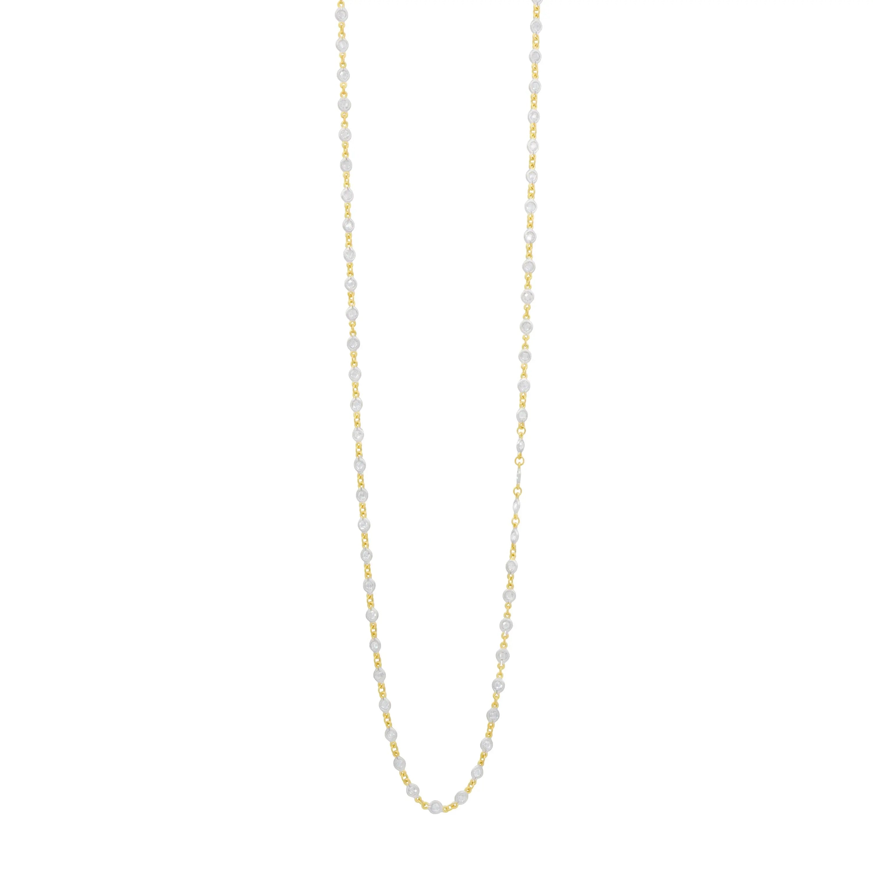 Bezel Set Radiance Wrap Chain FR Signature Reimagined NECKLACE