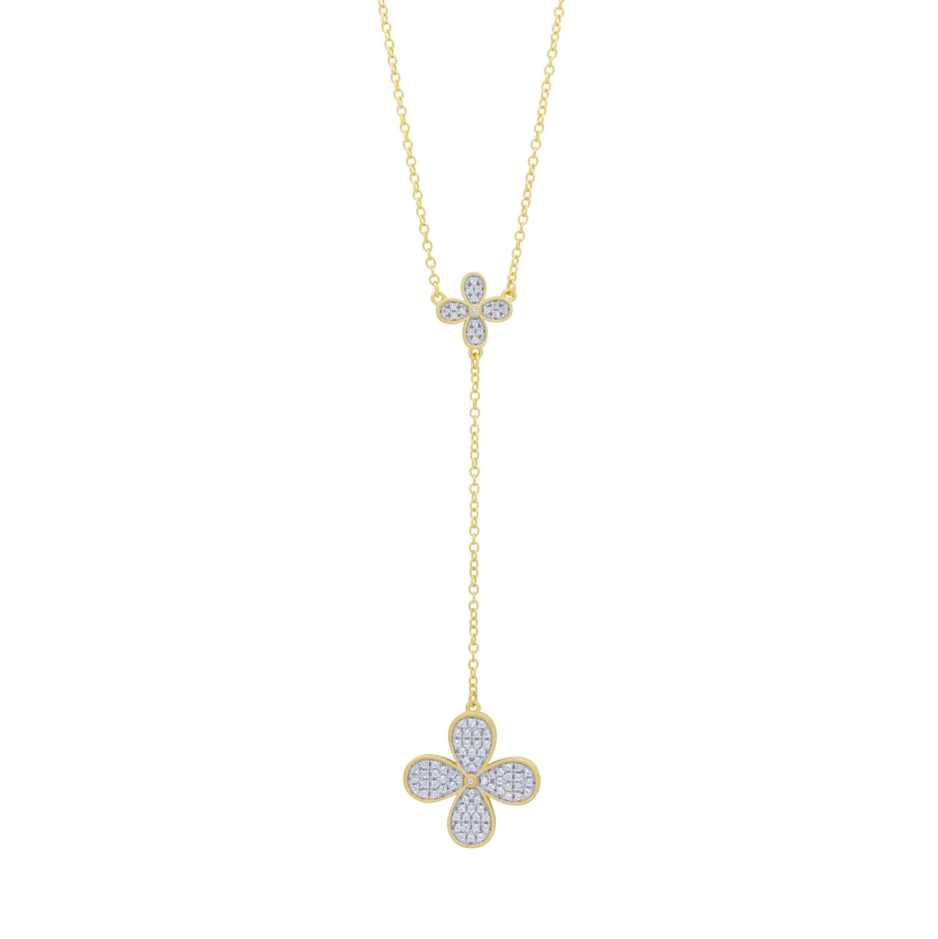 Blossoming Brilliance Lariat Necklace Armor of Hope NECKLACE