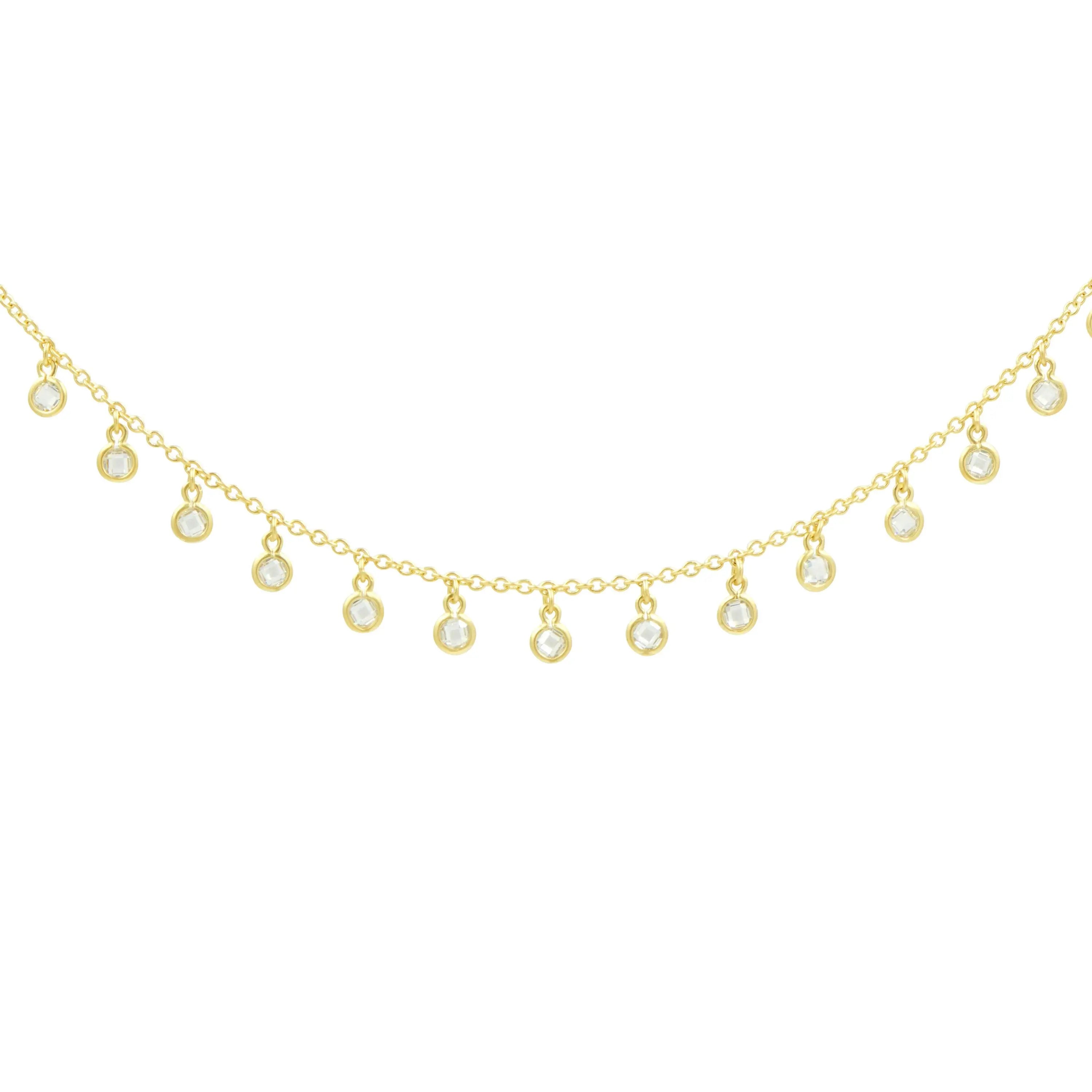 Hanging Bezels Short Necklace FREIDA ROTHMAN NECKLACE