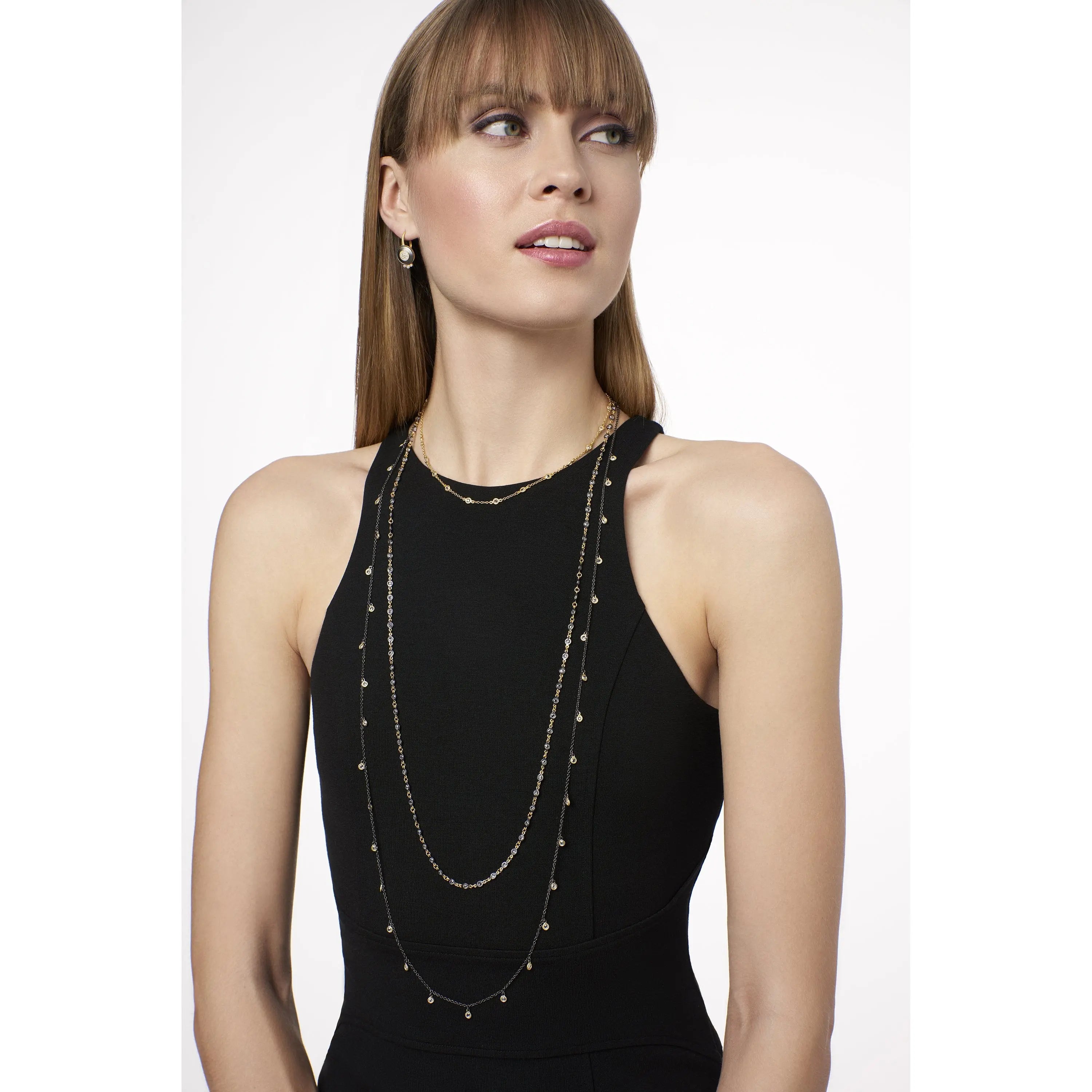 Mini Bezel Stone Necklace Signature NECKLACE