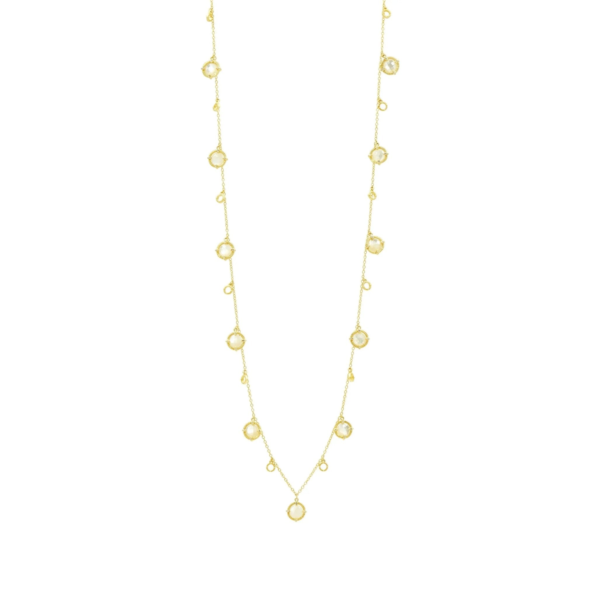 Stone Droplet Necklace - FREIDA ROTHMAN