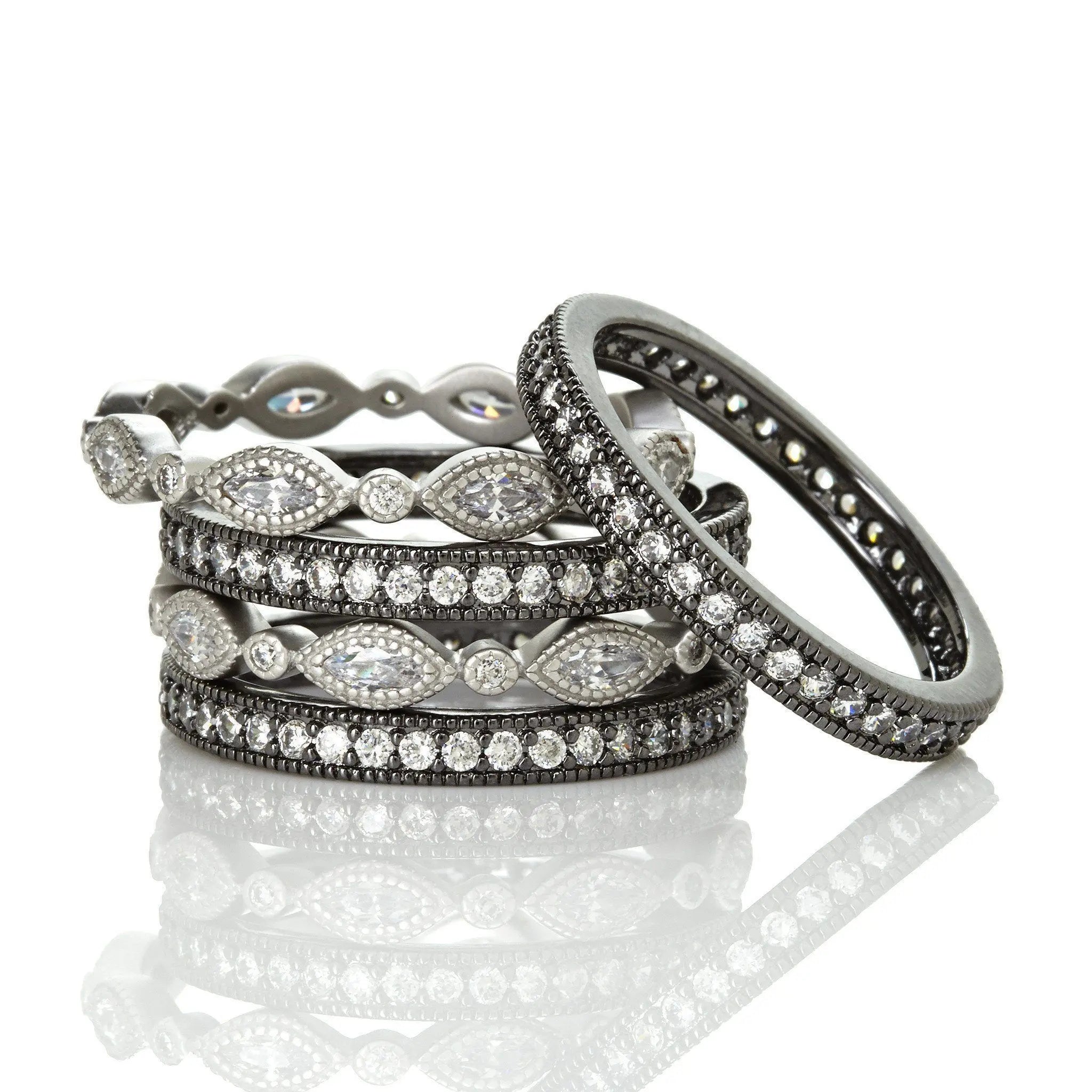 Signature Marquise Eternity 5-Stack - FREIDA ROTHMAN