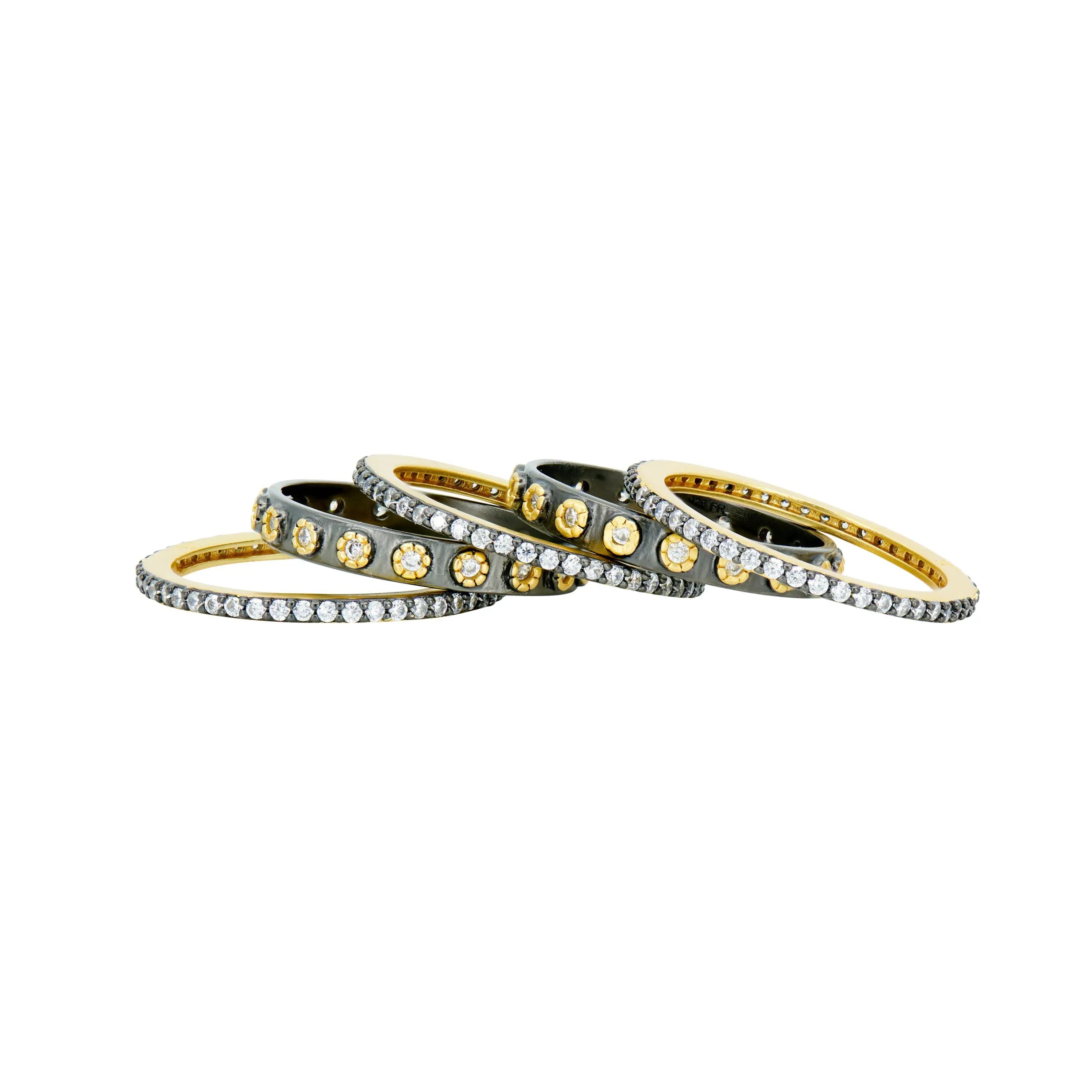 Two Tone 5-Stack Ring Signature RING