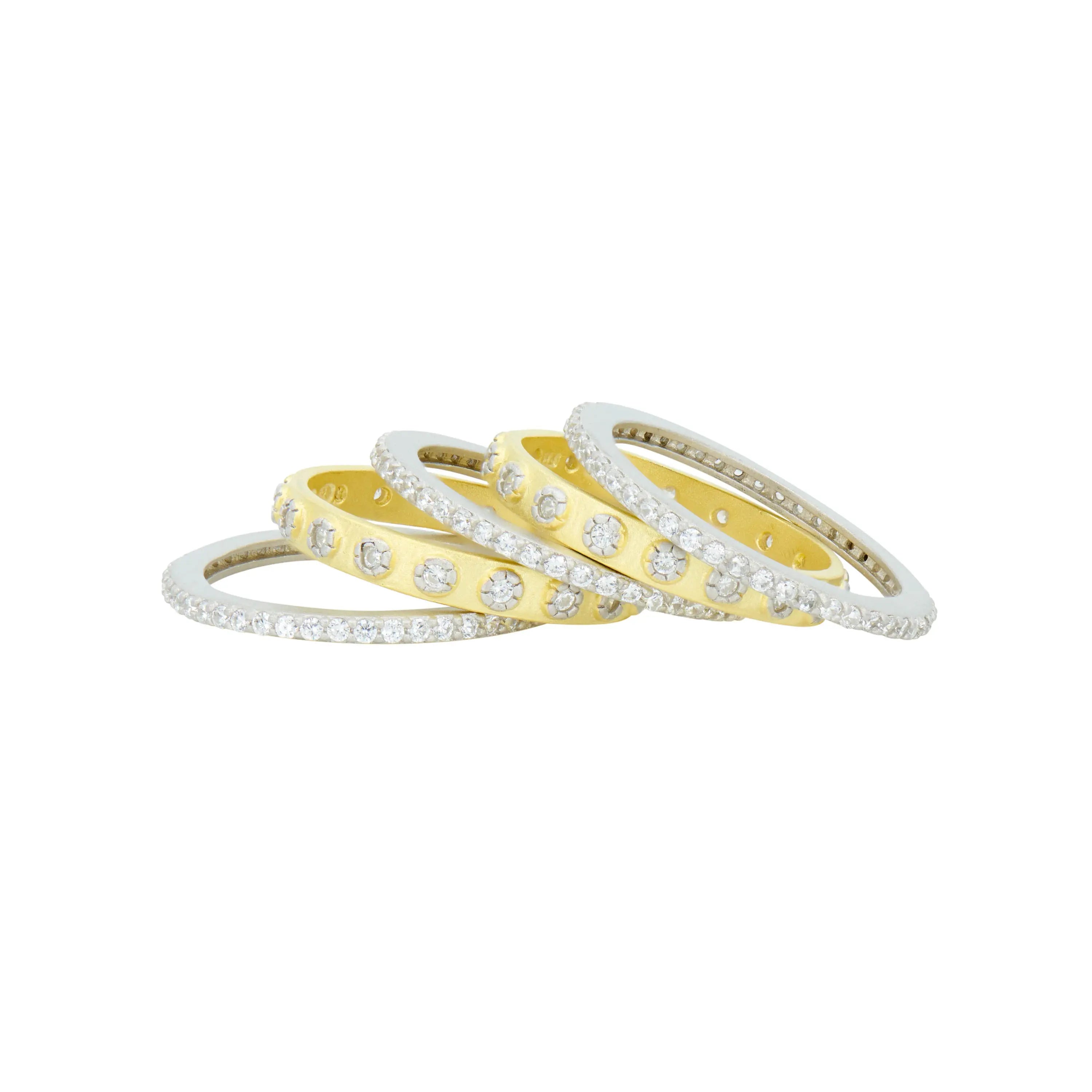 Two Tone 5-Stack Ring Signature RING