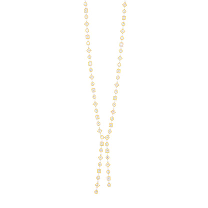 Midnight Mosaic Statement Y-Neck Necklace