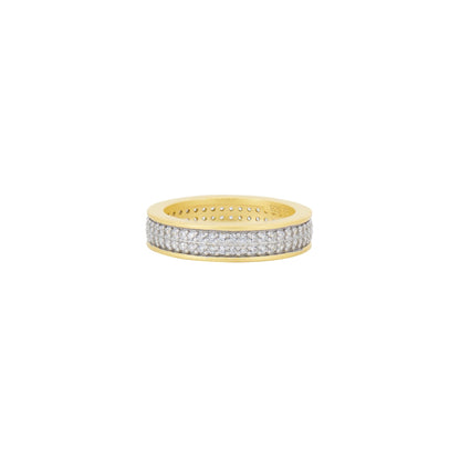 Petals in Bloom Textured 3-Stack Ring - FREIDA ROTHMAN