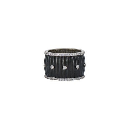 Industrial Finish Ribbed Metro Cigar Band - FREIDA ROTHMAN