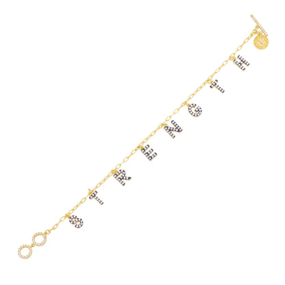 FR Sentiments STRENGTH Charm Chain Bracelet - FREIDA ROTHMAN