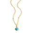 Aqua Azure Chain Link Pendant Necklace - FREIDA ROTHMAN