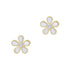 City Mother of Pearl Petal Stud Earrings - FREIDA ROTHMAN