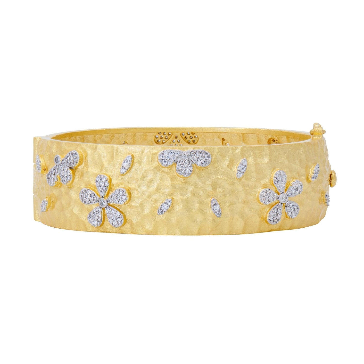 Garden of Grit Hammered Statement Bracelet - FREIDA ROTHMAN