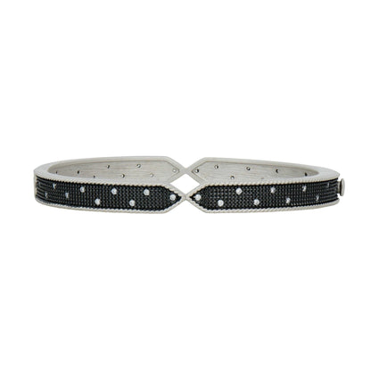 Industrial Texture Hinge Bangle - FREIDA ROTHMAN