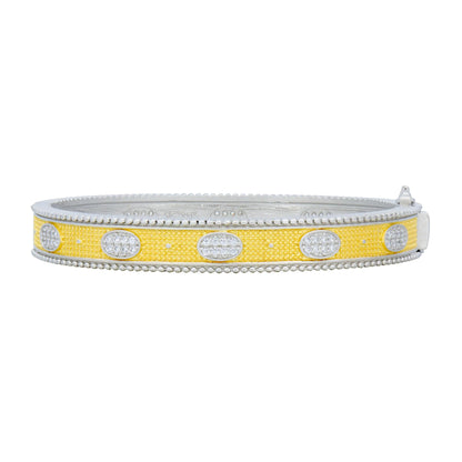  Stack This! Oval Eternity Hinged Bangle FR Signature Reimagined BRACELET