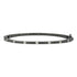 SilverBlack Thin Bezel Stacking Bangle Signature BRACELET