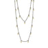 GoldBlack Bezel Droplet Strand Necklace Signature 
