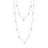Silver Bezel Droplet Strand Necklace Signature 