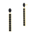  Industrial Finish CobbleStone Linear Drop Earrings Industrial Finish EARRING