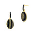  Industrial Finish Oval Cobblestone Drop Earrings Industrial Finish EARRING