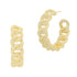 Pavé All Over Chain Link Hoop Earrings - FREIDA ROTHMAN