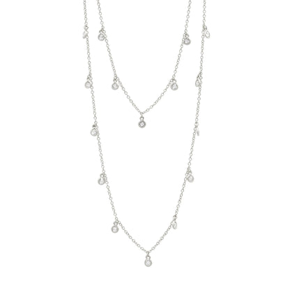 Bezel Droplet Strand Necklace - FREIDA ROTHMAN
