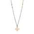 GoldBlack Cross Necklace FREIDA ROTHMAN NECKLACE