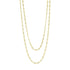 Gold Faceted Stones Wrap Chain Necklace Signature NECKLACE