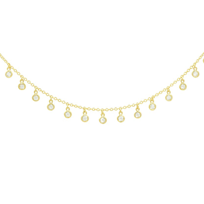  Hanging Bezels Short Necklace FREIDA ROTHMAN NECKLACE