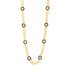  Industrial Finish Flat Chain Link Station Necklace Industrial Finish NECKLACE
