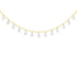 14KGoldandPlatinumonSterlingSilver14 My Daughters Keep Stealing This Bezel Drop Necklace Signature NECKLACE