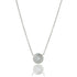 Silver Nautical Button Necklace Signature NECKLACE