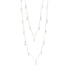 Radiance 60" Droplet Station Necklace in Silver - FREIDA ROTHMAN