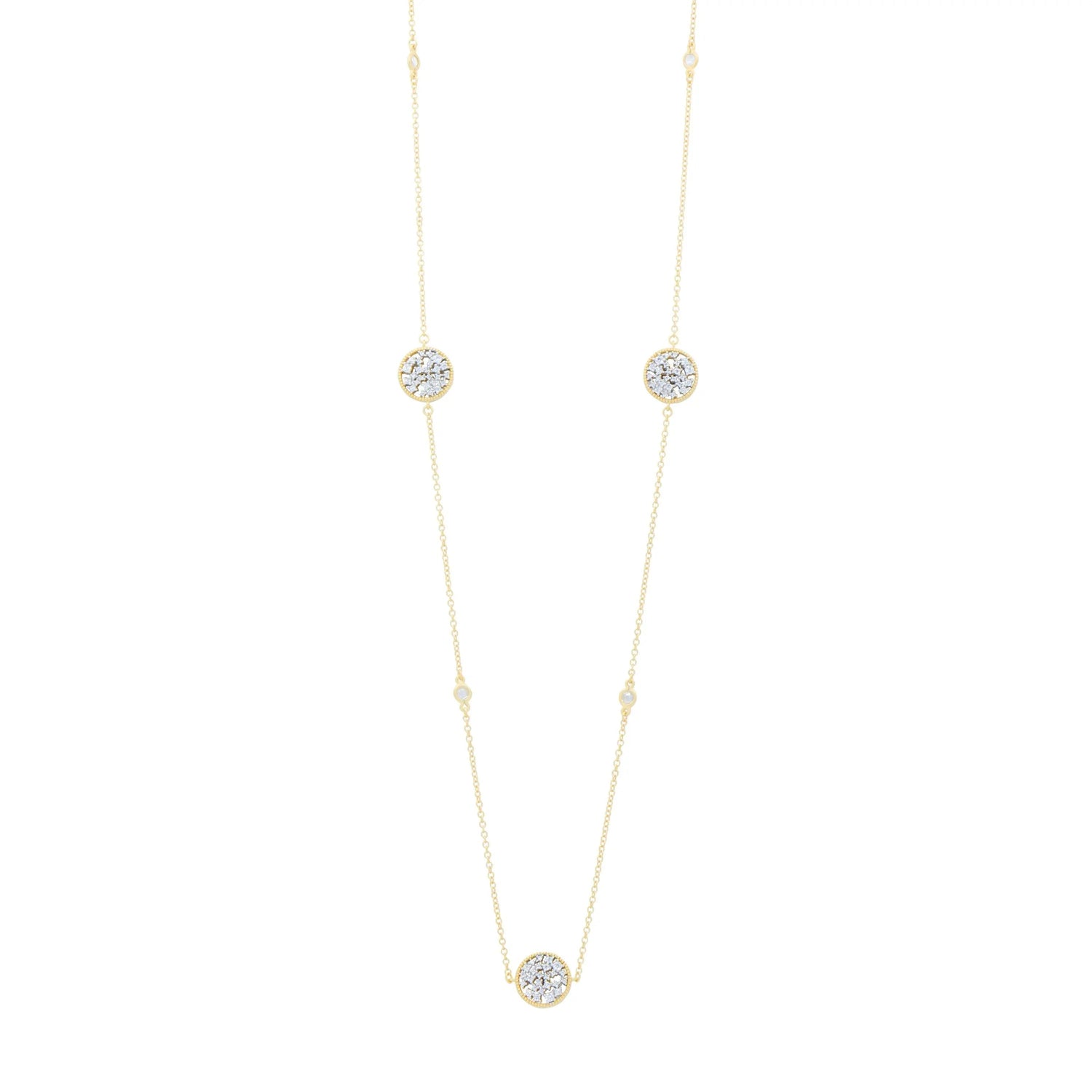  Shining Hope Station Long Necklace Midnight NECKLACE