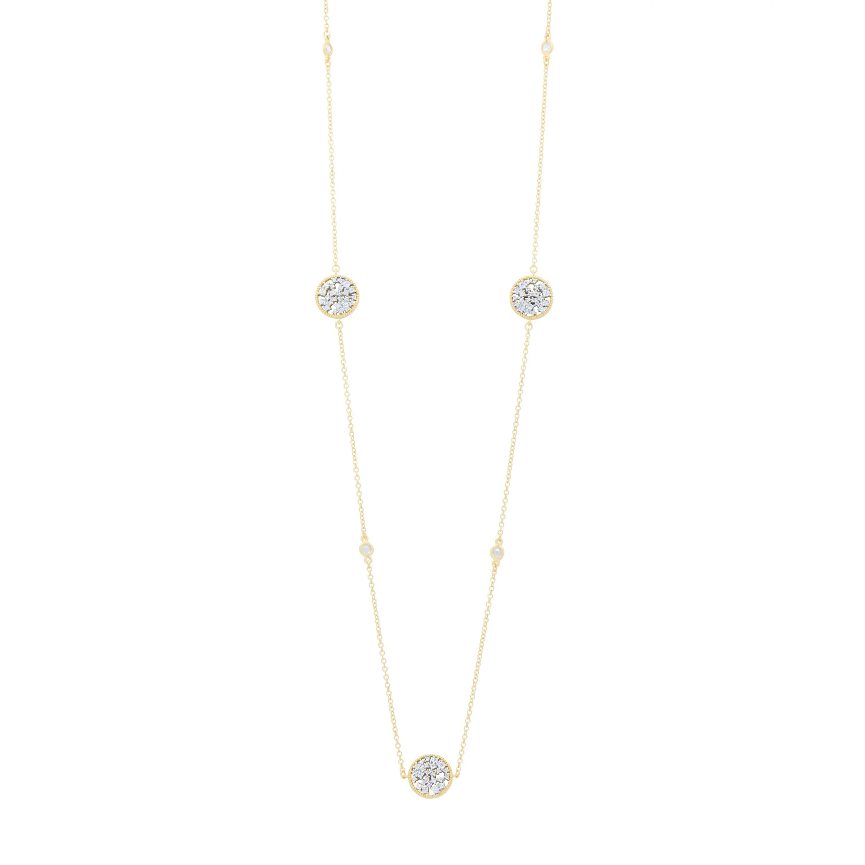  Shining Hope Station Long Necklace Midnight NECKLACE