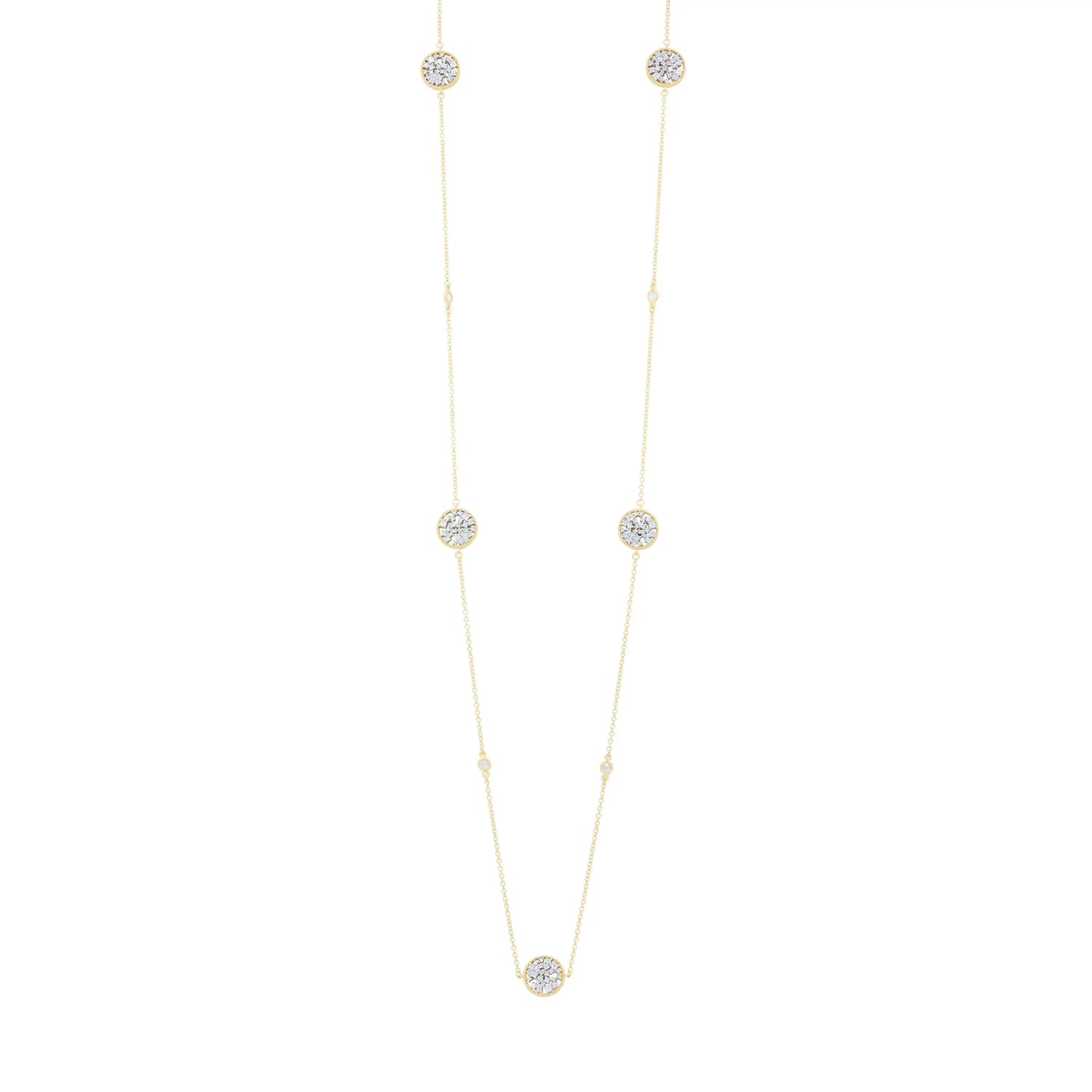  Shining Hope Station Long Necklace Midnight NECKLACE