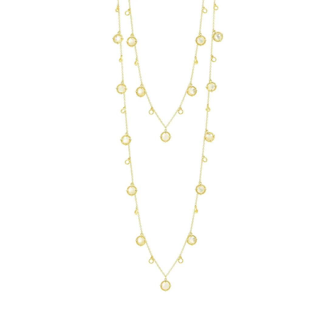 Stone Droplet Necklace - FREIDA ROTHMAN
