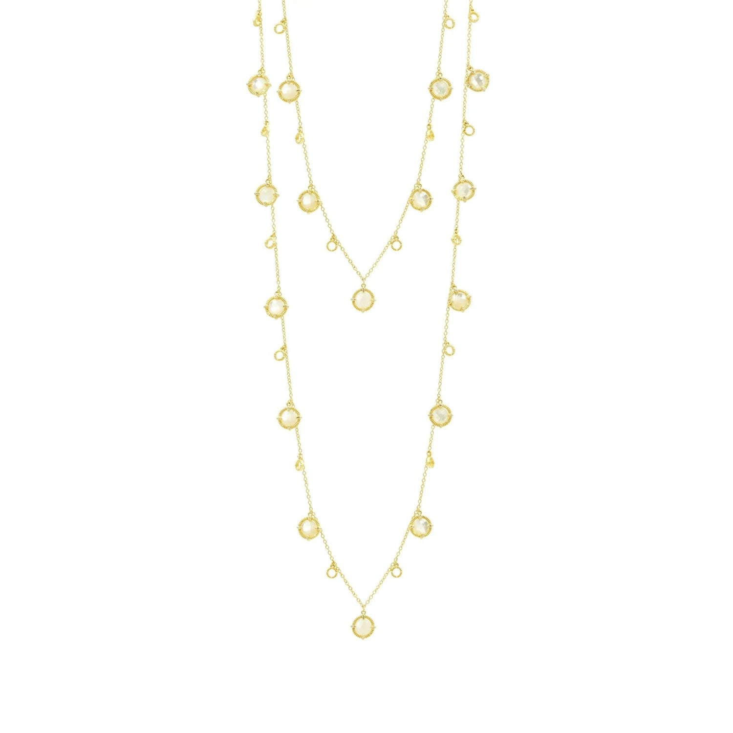 Stone Droplet Necklace - FREIDA ROTHMAN