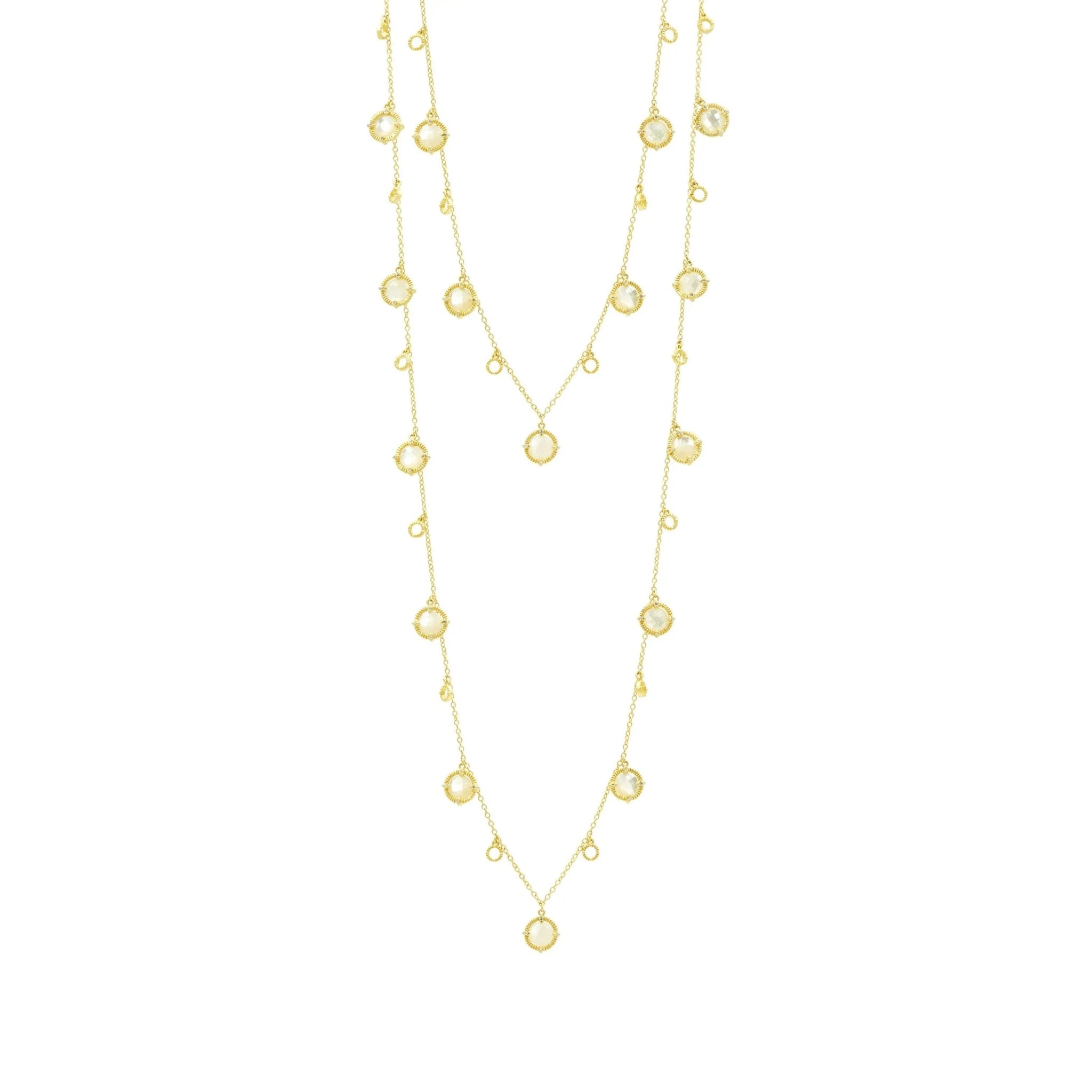 Stone Droplet Necklace - FREIDA ROTHMAN