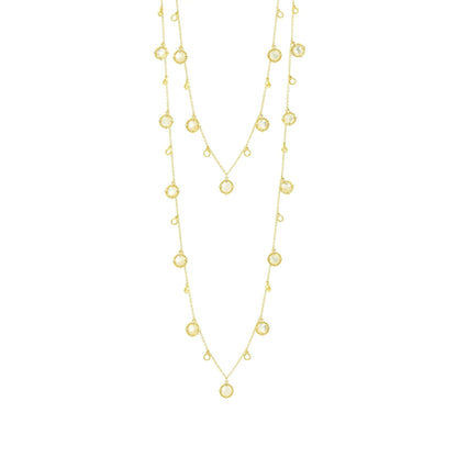 Stone Droplet Necklace - FREIDA ROTHMAN
